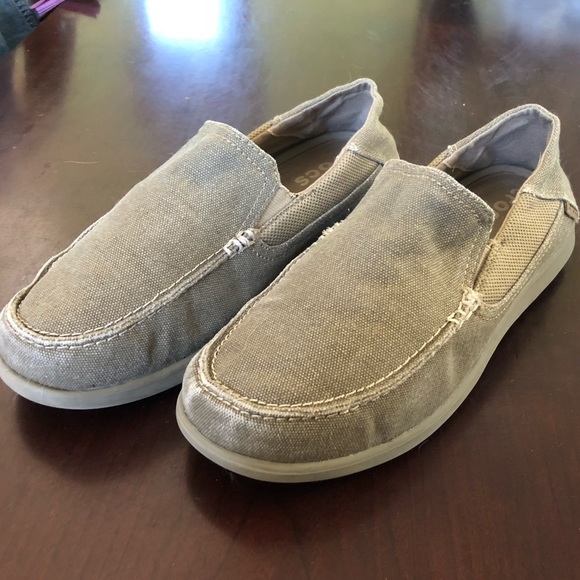 tan slip ons
